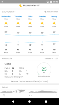 Baixar Weather Mate (Weather M8) Clima para Android captura de tela 3