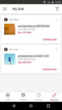 Baixar Send Anywhere (File Transfer) Emprego para Android captura de tela 5