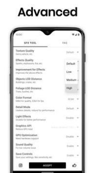 Baixar GFX Tool: Launcher & Optimizer Ferramentas para Android captura de tela 4