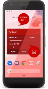 Baixar Twilight: Filtro de luz azul Saúde e Bem-estar para Android captura de tela 2