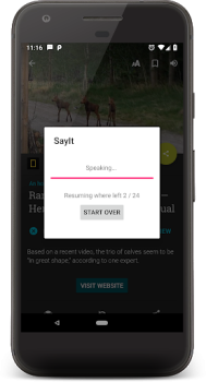 Baixar SayIt: Ler com ouvidos Ferramentas para Android captura de tela 3