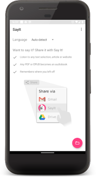 Baixar SayIt: Ler com ouvidos Ferramentas para Android captura de tela 6