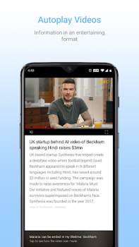 Baixar Inshorts - News in 60 words Notícias e Revistas para Android captura de tela 4
