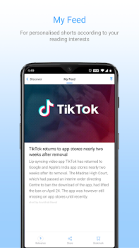 Baixar Inshorts - News in 60 words Notícias e Revistas para Android captura de tela 6