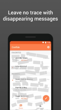 Baixar Confide — mensagens privadas Contato para Android captura de tela 3