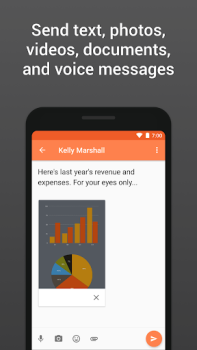 Baixar Confide — mensagens privadas Contato para Android captura de tela 5