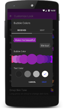 Baixar Textra SMS Contato para Android captura de tela 2