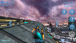 Baixar Space Racing 3D Raça para Android captura de tela 2