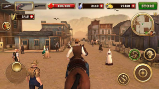 Baixar Pistoleiro Oeste - West Gunner Jogos de ação para Android captura de tela 2