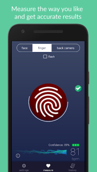 Baixar Пульс по лицу – пульсометр Fac Saúde e Bem-estar para Android captura de tela 2