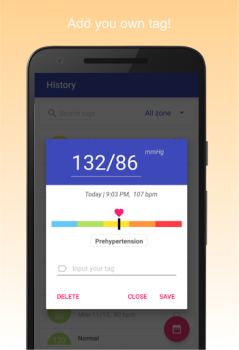 Baixar Diário de Pressão Arterial Saúde e Bem-estar para Android captura de tela 4