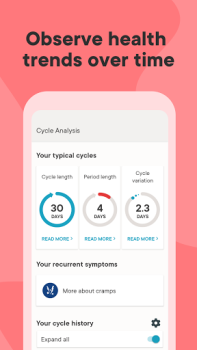 Baixar Calendário Menstrual Clue Saúde e Bem-estar para Android captura de tela 6