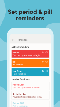 Baixar Calendário Menstrual Clue Saúde e Bem-estar para Android captura de tela 7