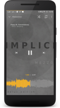 Baixar Player de Música Mezzo Música e áudio para Android captura de tela 2