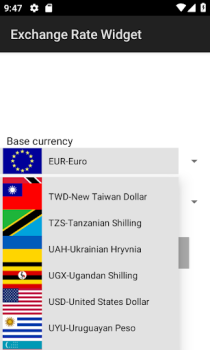 Baixar Taxa de Câmbio Widget Finanças para Android captura de tela 4