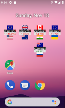 Baixar Taxa de Câmbio Widget Finanças para Android captura de tela 5