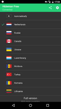 Baixar Hideman Free VPN Ferramentas para Android captura de tela 3