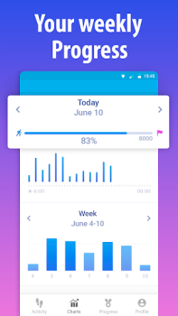 Baixar Pedometro contador de passos Saúde e Bem-estar para Android captura de tela 4