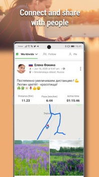 Baixar Caminhada Corrida e Correr GPS Saúde e Bem-estar para Android captura de tela 3