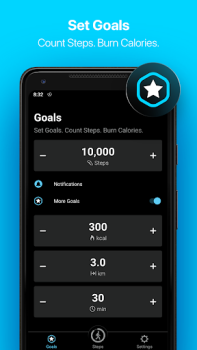 StepsApp Pedómetro