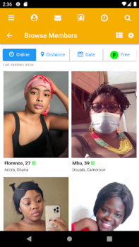 Baixar KissesOfAfrica Flirt Namoro para Android captura de tela 2