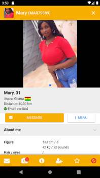 Baixar KissesOfAfrica Flirt Namoro para Android captura de tela 4
