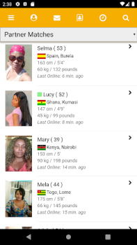 Baixar KissesOfAfrica Flirt Namoro para Android captura de tela 7
