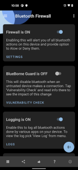 Baixar Bluetooth Firewall Trial Ferramentas para Android captura de tela 2