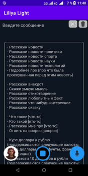 Baixar Голосовой ассистент Лилия Entretenimento para Android captura de tela 2