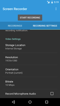 Baixar Riv Screen Recorder Editores e Reprodutores de Vídeo para Android captura de tela 4
