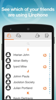 Baixar Linphone Contato para Android captura de tela 4