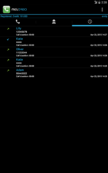 Baixar MizuDroid SIP VOIP Softphone Contato para Android captura de tela 4