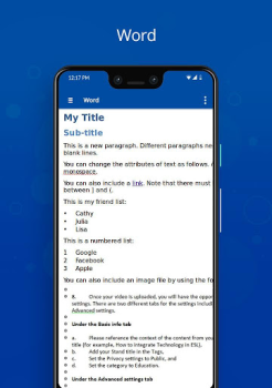 Baixar Docx Viewer Emprego para Android captura de tela 4