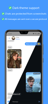 Baixar Hust - chat anônimo com foto Namoro para Android captura de tela 2