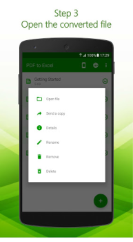 Baixar PDF para Excel Conversor Emprego para Android captura de tela 4