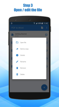 Baixar PDF para Word Conversor Emprego para Android captura de tela 4