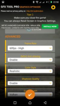 Baixar GFX Tool Pro for PU Battlegoun Ferramentas para Android captura de tela 2
