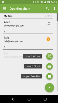 Baixar OpenKeychain: Easy PGP Contato para Android captura de tela 3