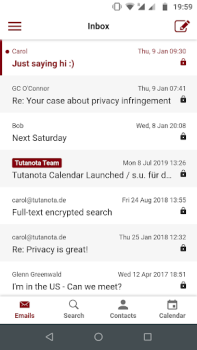 Baixar Tutanota: secure private email Contato para Android