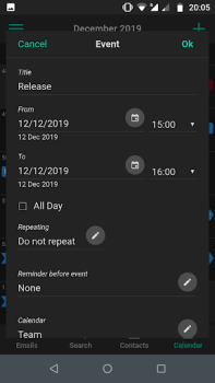 Baixar Tutanota: secure private email Contato para Android captura de tela 5