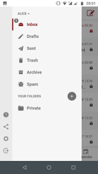 Baixar Tutanota: secure private email Contato para Android captura de tela 6
