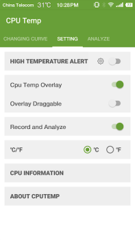 Baixar Cpu Temperature - Cpu, Memory, Ferramentas para Android captura de tela 3