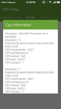 Baixar Cpu Temperature - Cpu, Memory, Ferramentas para Android captura de tela 6