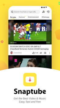 Baixar SnapTube Editores e Reprodutores de Vídeo para Android captura de tela 2