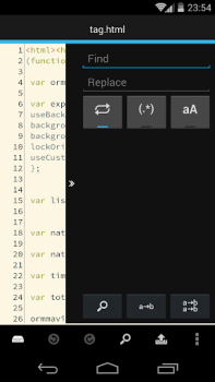 Baixar DroidEdit Free (editor código) Emprego para Android captura de tela 7