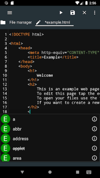 Baixar Html Editor Ferramentas para Android captura de tela 2