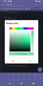 Baixar Acode - code editor | FOSS Emprego para Android captura de tela 2