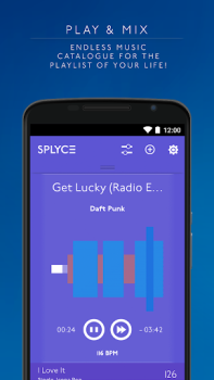 Baixar Splyce music player & automix Música e áudio para Android captura de tela 2