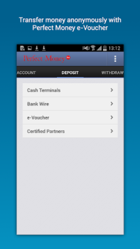 Baixar Perfect Money Finanças para Android captura de tela 4