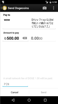 Baixar Dogecoin Wallet Finanças para Android captura de tela 4
